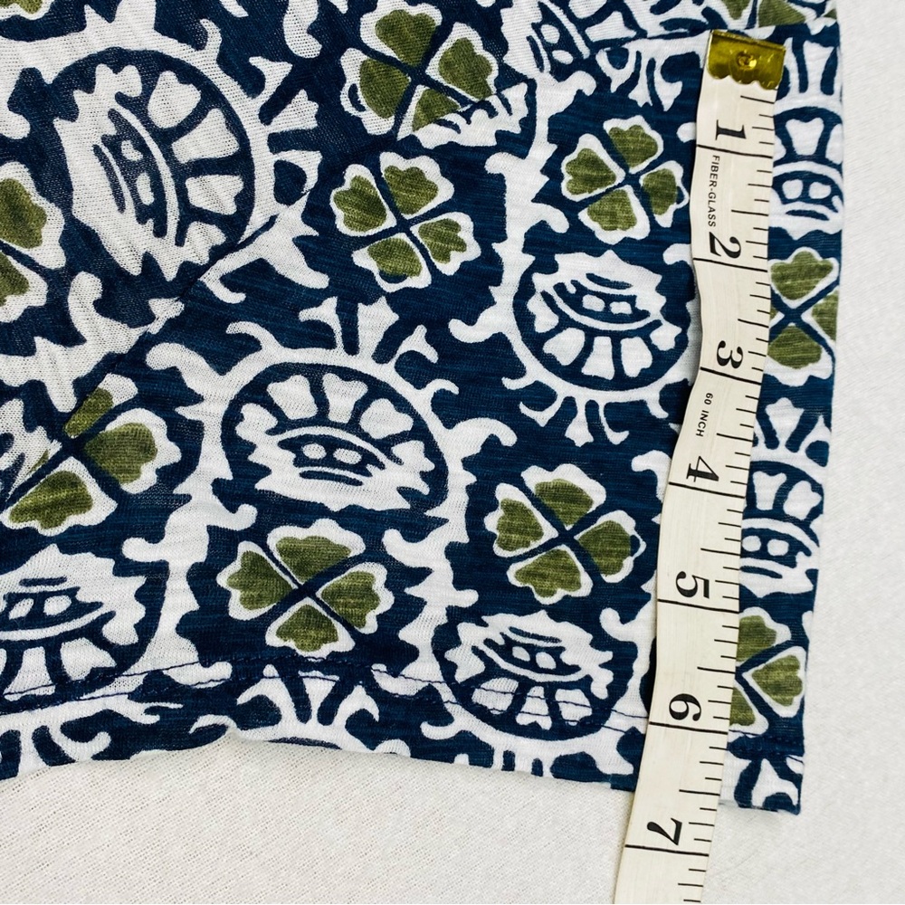 Lucky Brand Short Sleeve 1X Pullover Top Cotton Blend Comfy Casual V Neck Flowy - Picture 12 of 12